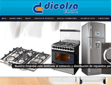 Tablet Screenshot of dicolsa.com
